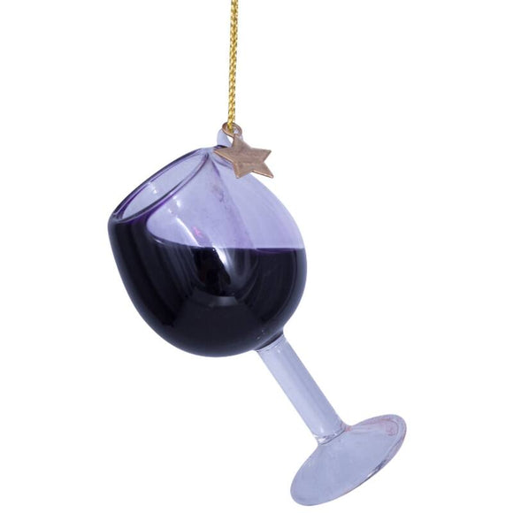 Vondels  Red Wine glass ornament