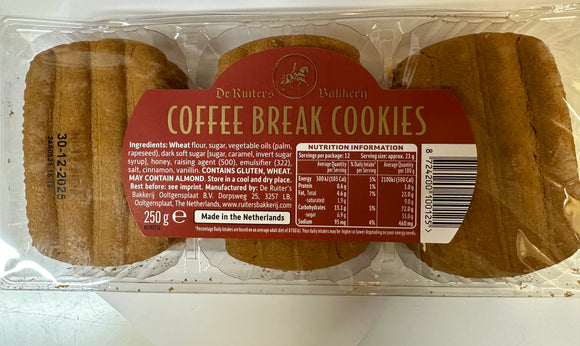 De Ruiter Coffee Break Cookies 250gr