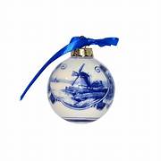 X-mas Bauble Landscape blue