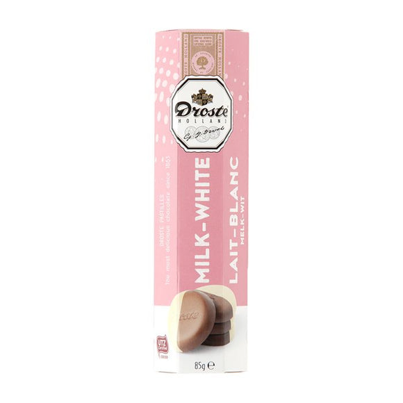 Droste Milk/White Chocolate Pastilles 100gr